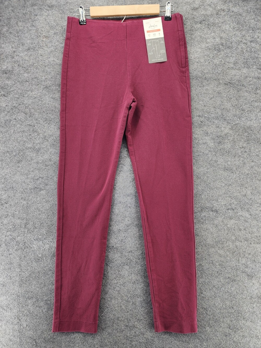 Joules Pants Womens US 8 Hepworth Skinny Leg Red